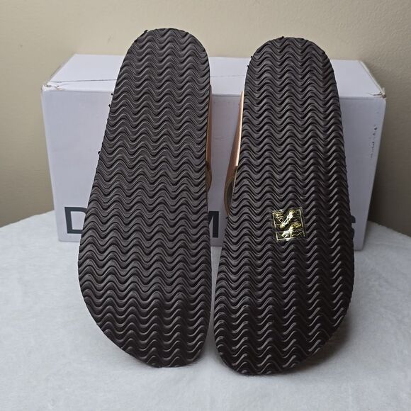 NIB DREAM PAIRS Women's Supportive Cork Flip Flops Sz US 9.5 Rose Gold - Picture 6 of 8